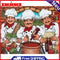 Three Chefs Canvas Painted Oil Paint By Numbers Wall Art Modern Bedroom Decor