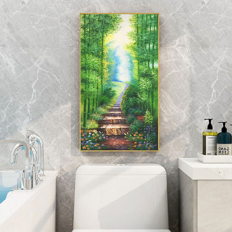 Full Round Diamond Painting 5D Bamboo Forest Path DIY Decoration Handwork Gifts