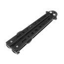 Folding Stainless Steel Beer Bottle Opener Butterfly Trainer Tools (Black)