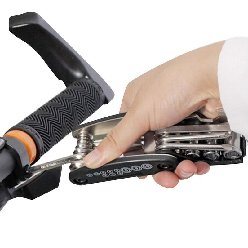 16 in 1 Folding Tools Sets Mountain Bike Repair Tool Kit Hex Spoke Wrench