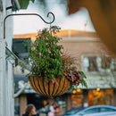 #A Iron S Shaped Wall Hanging Basket Flower Pot Plant Support Lantern Hanger Hoo