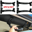 4pcs Car Roll Bar Grab for Jeep Wrangler TJ CJ YJ JK JL 1955-2021 (Black) Newly
