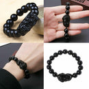 Fashion Feng Shui Black Jewelry 10MM Pi Xiu Bracelet Glass Good Luck
