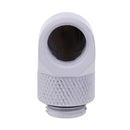 G1/4 Thread 90 Degree Fitting Adapter Rotary Water Cooled Connector(White) Newly