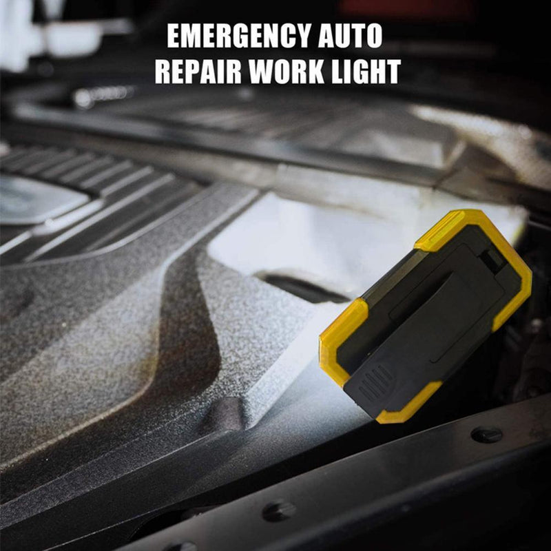 Outdoor COB Work Light USB Rechargeable Maintenance Emergency Lamp (Yellow)