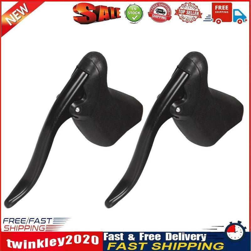 1 Pair Lightweight Brake Lever Handlebar Road Bicycle Brake Handle (Black) Newly