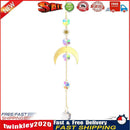 Hanging Crystal Light Catcher Metal Moon Sun Garden Wall Wind Chime (68) Newly