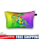 Turtle Printed Hand Hold Travel Storage Cosmetic Bag Toiletry Bag