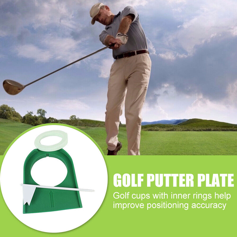 Plastic Putter Plate Foldable Golf Exercise Practice Push Rod for Children To