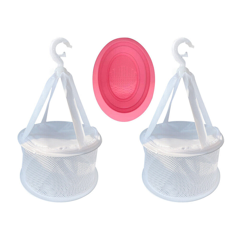 Foldable Makeup Eggs Brushes Cleaning Combination Set Cleaner Tools Hanging