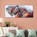 Running Colorful Horse Diamond Painting Rhinestone Full Square Drill for Rooms