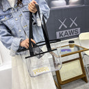 Fashion Female Summer PVC Transparent Handbag Clear Women Shoulder Bags Totes