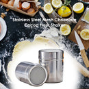 Stainless Steel Seasoning Shaker Bottle Sprinkle Coffee Powder Spices Jar