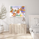 Easter Bunny Oil Paint By Numbers Kits DIY Canvas Picture Holiday Drawing