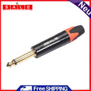 6.35mm Male 1/4"" Mono Jack Audio Plug Connector Jack Adapter for Microphone