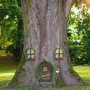 3pcs/Set Lovely Mini Landscape Fairy Windows Door Set for Outdoor Yard Ornament