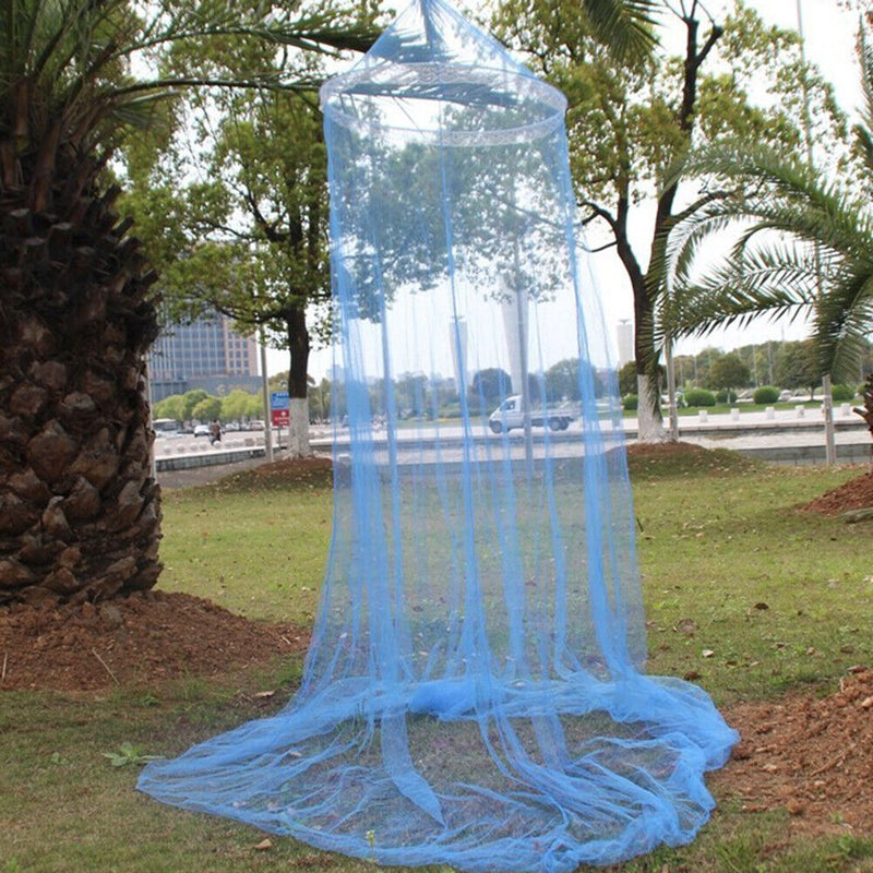 Children Bed Canopy Hanging Mosquito Net Princess Dome Bed Tent (Blue) Newly