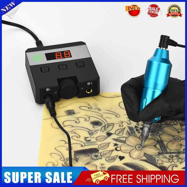 LED Digital Display Tattoo Power Supply Dual Mode for Rotary Coil Tattoo Gu