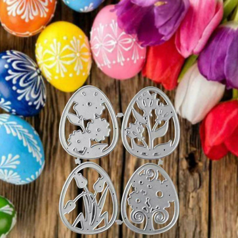 Easter Egg Metal Cutting Dies Stencil Scrapbookings Album Stamps DIY Papers B5B8