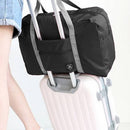 Solid Color Waterproof Folding Travel Bag Lightweight Large Capacity Luggag