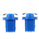 10pcs T5 B8.5D 5050 SMD LED Car Instrument Dashboard Light Bulbs (Blue) Newly