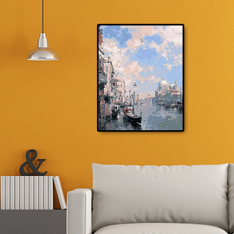 Landscape DIY Painting By Numbers Oil Art Drawing Wall Pictures Home Decor Gift