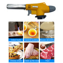 Flame Gun BBQ Cooking Butane Burner Welding Gas Torch Flamethrower (Yellow)