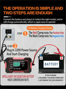 Car Battery Charger Fast Charging Automatic Jump Starter Pulse Repair