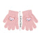 Winter Cartoon Mink Children's Warm Gloves Knitted Gloves Half-finger Gloves