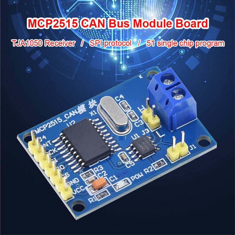 MCP2515 CAN Bus Module Board TJA1050 Receiver SPI for 51 MCU Controller Newly