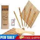 Sushi Set Bamboo Rolling Mats Rice Paddles Chopsticks Rice Scoop Tools
