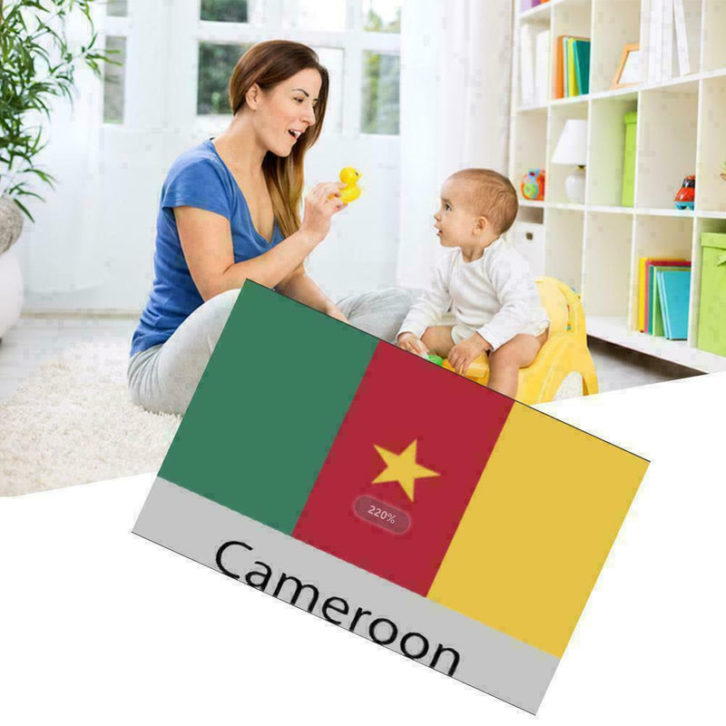 National flag Colours Flash Cards Kids Toddlers Preschool Learning Q8 2Q6W F4V2
