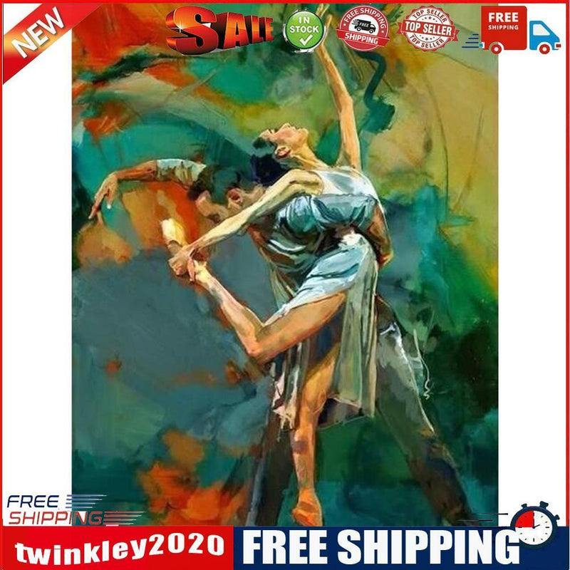 Dancing Couple Oil Paint By Numbers Kits Canvas DIY Picture Wall Art Crafts