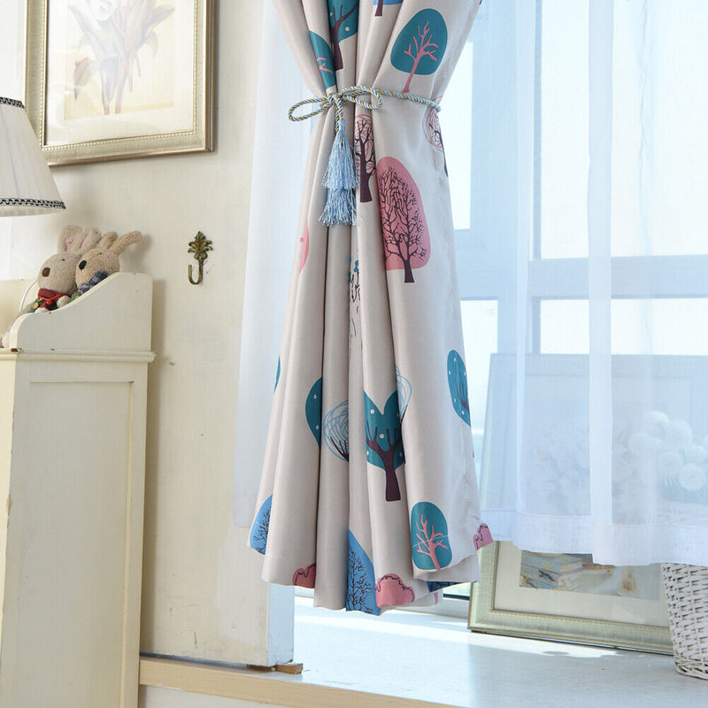 Window Curtain Drape Textile Printing Scarfs Valances for Bedroom Balcony