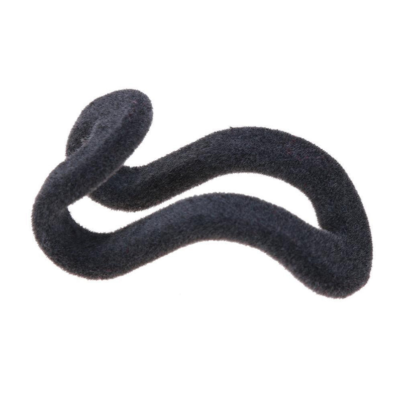 10pcs Mini Flocking Hanging Hook Non Slip Clothing Hanger Hook(Black) Newly