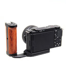 1x Side Wooden Handle, Left L Plate Quick Change Plate Accessory For Camera