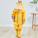 Kids Rain Suit Toddler Raincoat Unisex Baby Waterproof Coverall (Yellow S) Newly