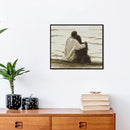 Home 14CT Counted Full Embroidery Set Sea Couples Needlework DIY Cotton Craft