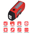 Hand Crank AM/FM/NOAA Solar Radio Emergency LED Lamp Power Bank for Cell Phone