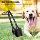 PU Leather Pet Dog Muzzle Grooming Anti Bark Bite Mouth Muzzles (Black XL) Newly