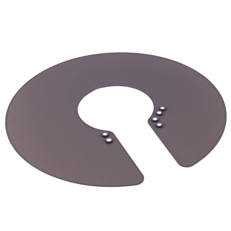 Haircut Shawl Neck Cape Silicone Neck Shield for Hair Coloring (Black) Newly