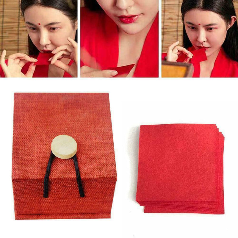Chinese Style 12pcs Lip Paper Bite Makeup Blusher Paper Ancient US I6Z5