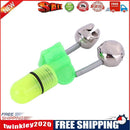 Night Fishing Rod Tip Night Light Twin Bells Ring Fish Bait Alarm (Green)
