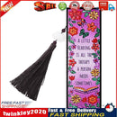 Leather Tassel Flowers Letter DIY Special Shaped Diamond Painting Bookmark Newly
