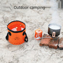 20L Folding Bucket Outdoor Camping Waterproof Water Storage Bags (Orange) Newly