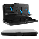 Folding Car Bracket for Food Drink Phone Holder Auto Back Seat Table Black