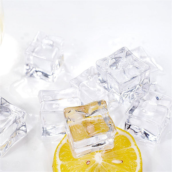 Stone Plastic Ice Particles Acrylic Simulation Ice Cube Transparent Square