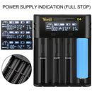 Ni-MH 18650 4 Slots Smart Charger Charging Slot Li-ion Battery Battery Charger