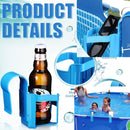 2pcs Water Cup Hanging Holder Hook Above Pool Side Beverage Beer Shelf