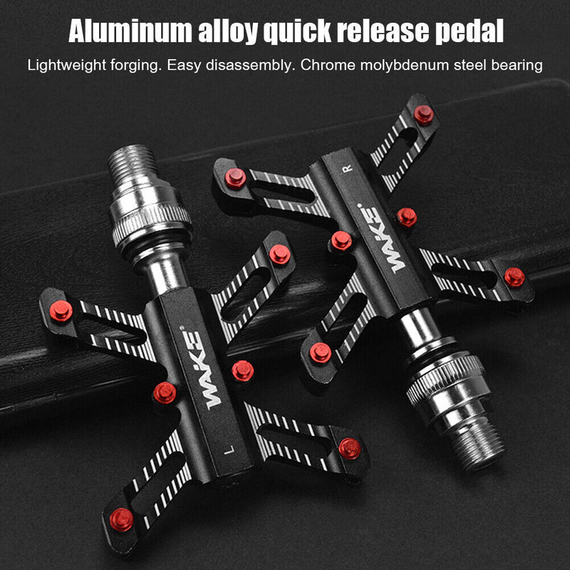 Quick Release Bike Flat Pedals Lightweight MTB Road Folding Bike Platform Pedals